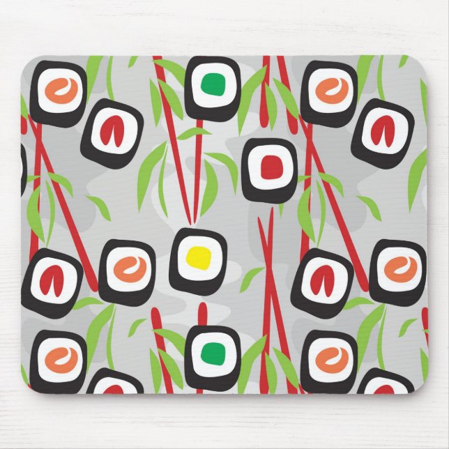 Sushi Pattern Mouse Mat (Front)