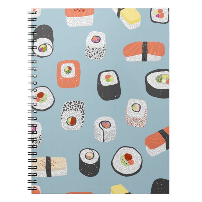 Sushi Pattern Notebook (Front)