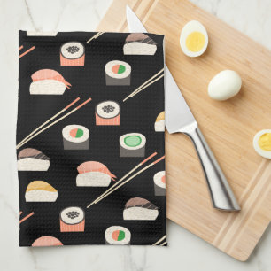 Sushi Pattern Tea Towel
