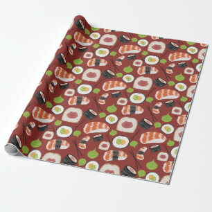 Sushi Pattern Wrapping Paper