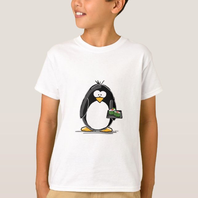Sushi Penguin T-Shirt (Front)