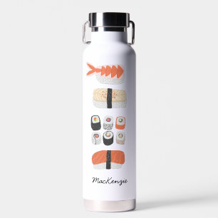 Sushi Personalised Water Bottle
