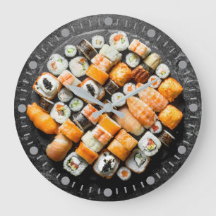 Sushi Platter Large Clock