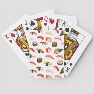 sushi playing cards