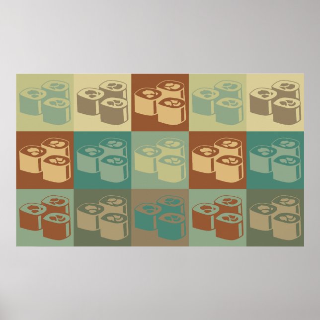 Sushi Pop Art Poster (Front)