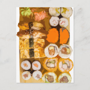 Sushi Postcard