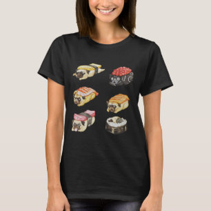 Sushi Pug Watercolor Classic T-Shirt 487