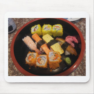 Sushi Raw Food Japanese Meal Delicious Serving Mouse Mat