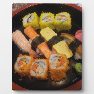 Sushi Raw Food Japanese Meal Delicious Serving Plaque