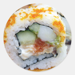 Sushi Realistic Food Classic Round Sticker