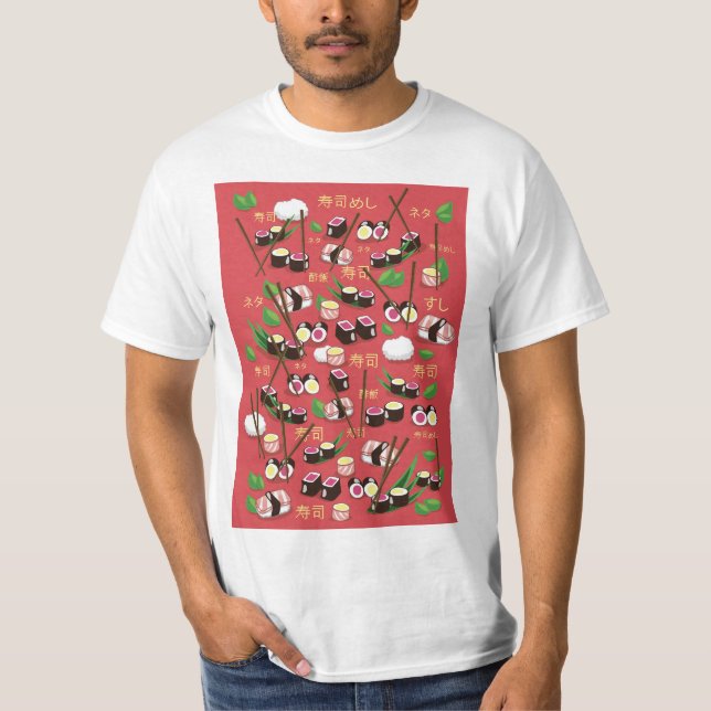 Sushi Red T-Shirt (Front)