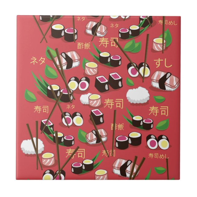 Sushi Red Tile (Front)