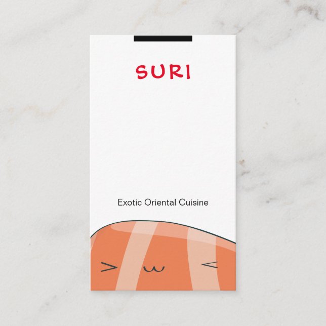 Sushi Restaurant Business Card (Front)