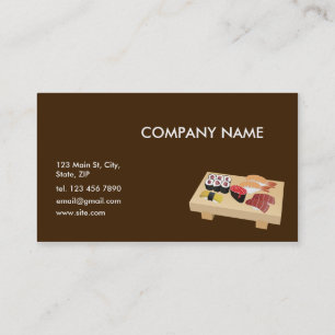 Sushi Restaurant Business Card