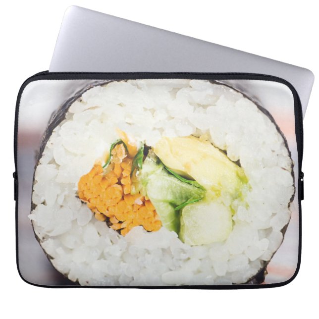 Sushi roll Fish and rice Laptop Sleeve (Front)