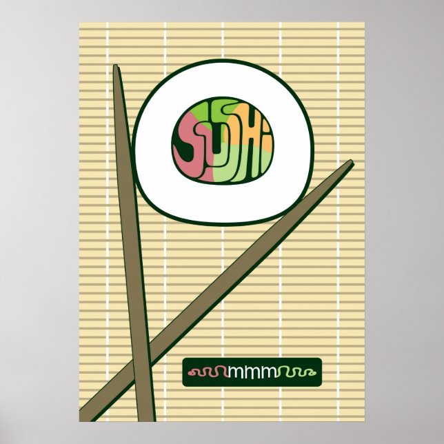 Sushi Roll mmm Poster (Front)