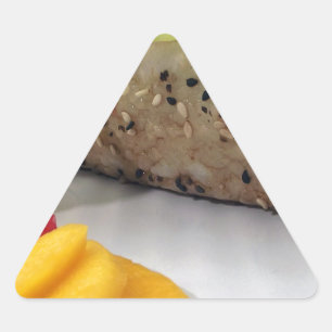 Sushi Roll Sushi Mango Rice Japanese Food Asian Triangle Sticker