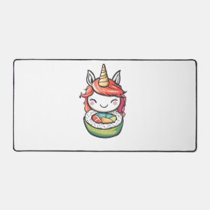 Sushi Roll Unicorn (1) Desk Mat