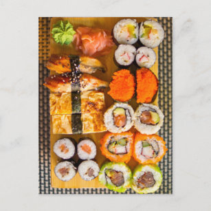 Sushi Sampler postcard