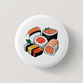 Sushi Set 3 Cm Round Badge