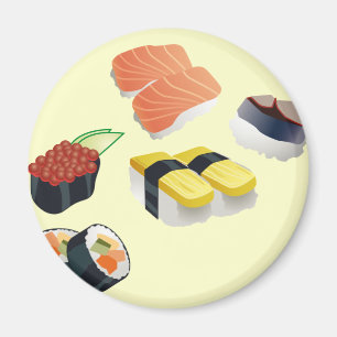 Sushi Set Design Magnet