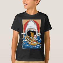 Sushi Shark Attack Illustration