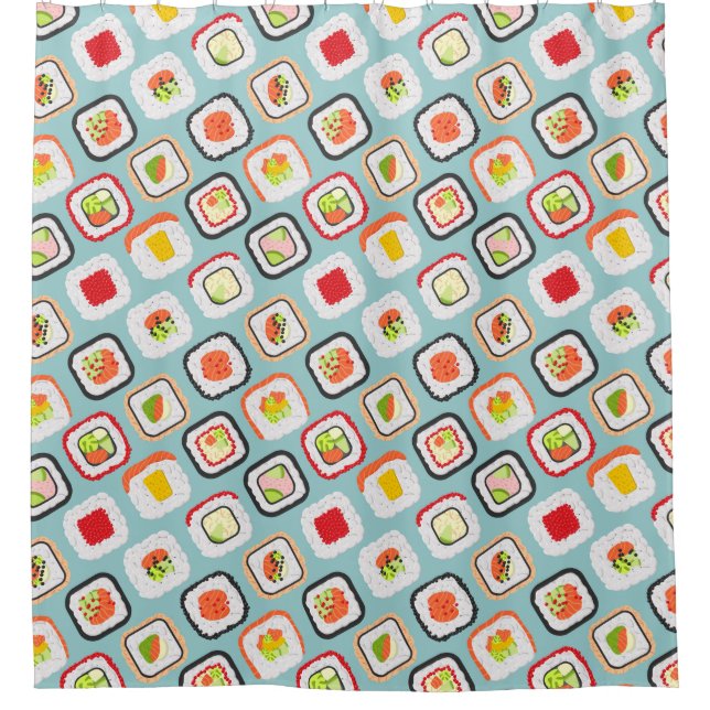 Sushi Shower Curtain (Front)