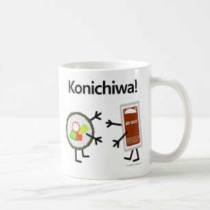 Sushi & Soy Sauce - Konichiwa! Coffee Mug