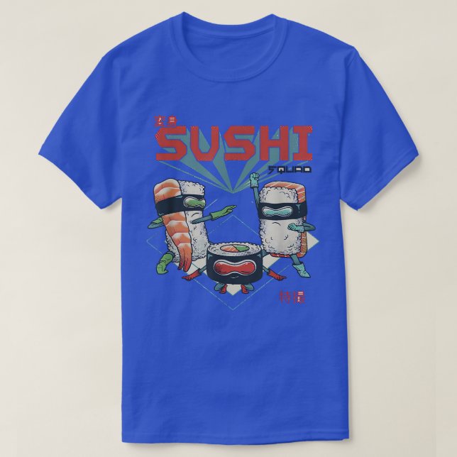 Sushi Squad Anime Manga Sushi Lover Otaku Japanese T-Shirt (Design Front)