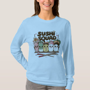 Sushi Squad Cartoon Characters T-Shirt