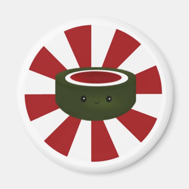 Sushi Star - White Magnet (Front)