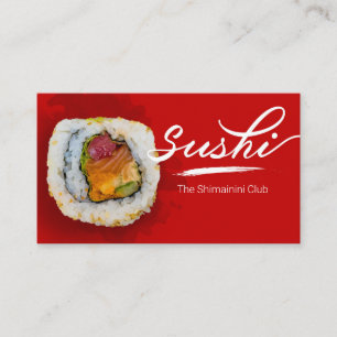 Sushi store, Sushi business, Sushi delivery Business Card