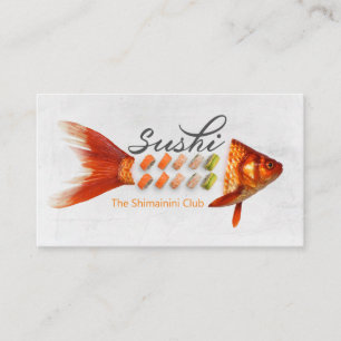 Sushi store, Sushi business, Sushi delivery Business Card