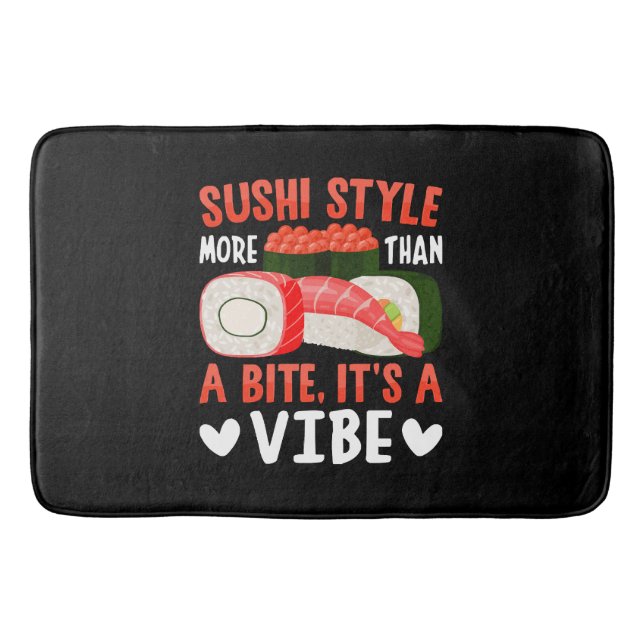 Sushi Style More Than a Bite Bath Mat (Front)
