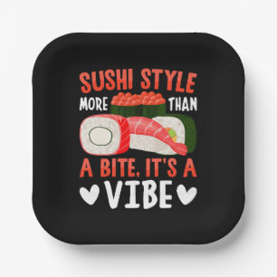 Sushi Style More Than a Bite Paper Plate