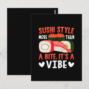 Sushi Style More Than a Bite Postcard