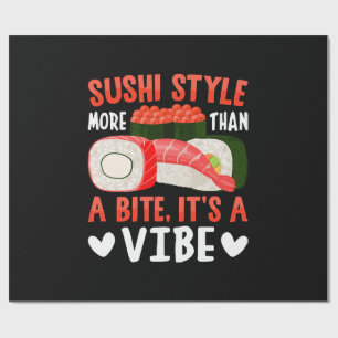 Sushi Style More Than a Bite Wrapping Paper