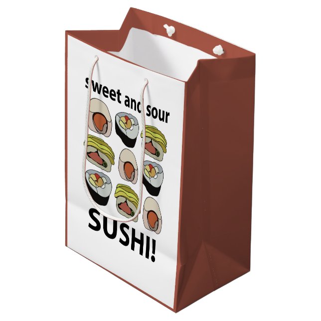 Sushi Sweet and Sour Sushi Medium Gift Bag (Front Angled)
