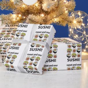 Sushi Sweet and Sour Sushi Wrapping Paper