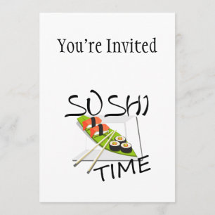 Sushi Time Invitation