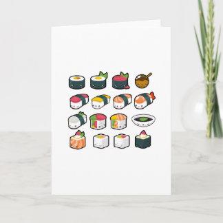 Sushi Variety Greeting Card
