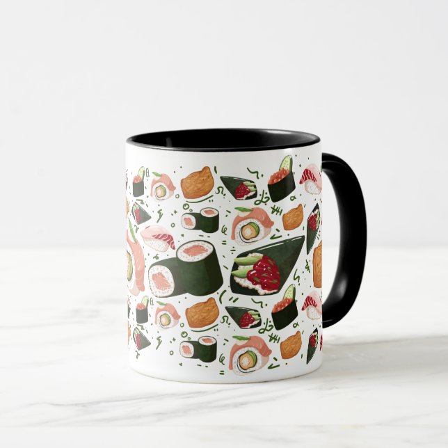Sushi Variety Mix Mug (Front Right)