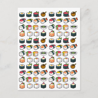 Sushi Variety Postcard