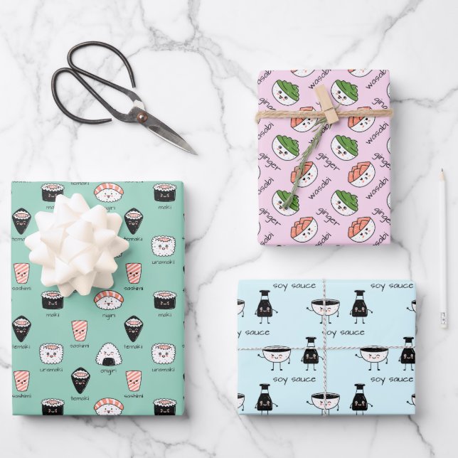 Sushi Wrapping Paper Sheet (Front)