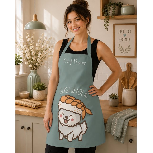 sushiholic, sushi cat apron (Creator Uploaded)