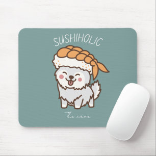 sushiholic, sushi cat mouse mat