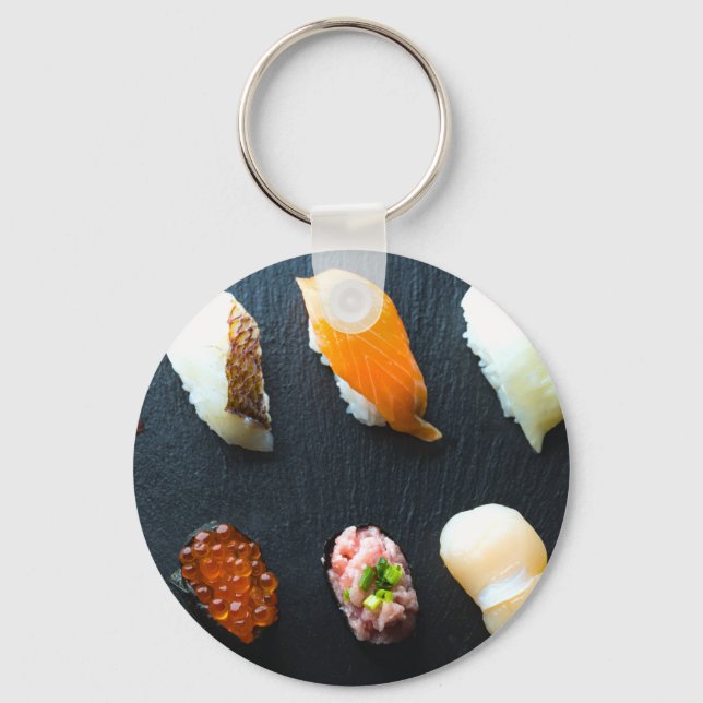 SUSHIMI Classic Sushi Variety Keychain (Front)