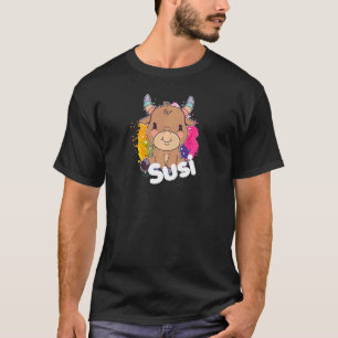 SUSI Beautiful girl name with adorable little Cow T-Shirt