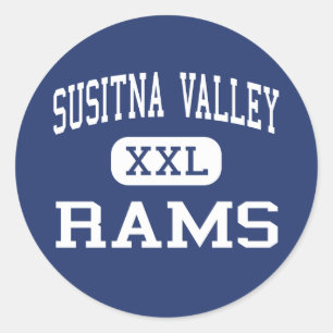 Susitna Valley - Rams - High - Talkeetna Alaska Classic Round Sticker
