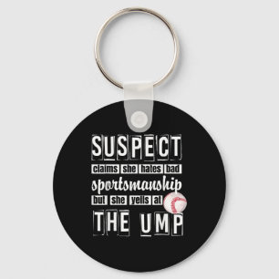 Suspect Claims She Hates Bad Sportmanship But She Key Ring